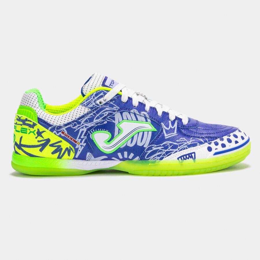 Buty piłkarskie halowe męskie Joma Top Flex 2564 Indoor Pito niebieskie