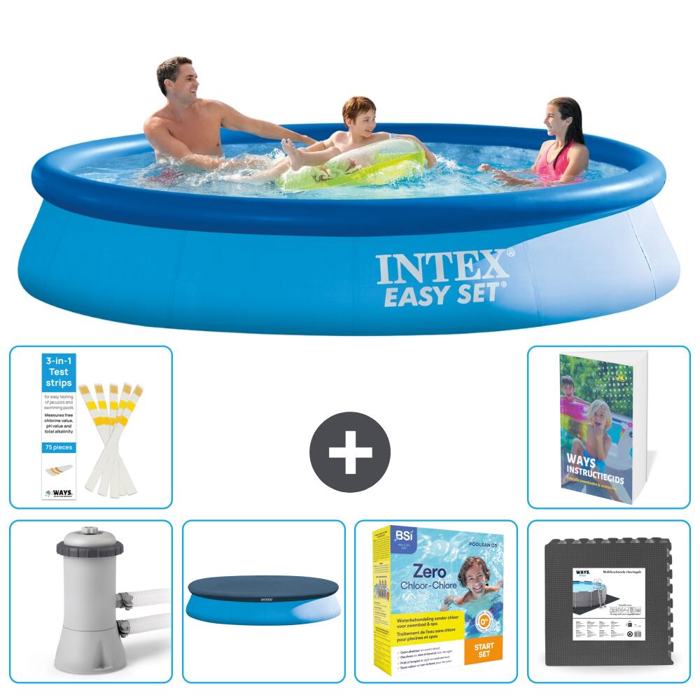INTEX Basen Easy Set Okrągły - 366x76 cm - 7-częściowy S259