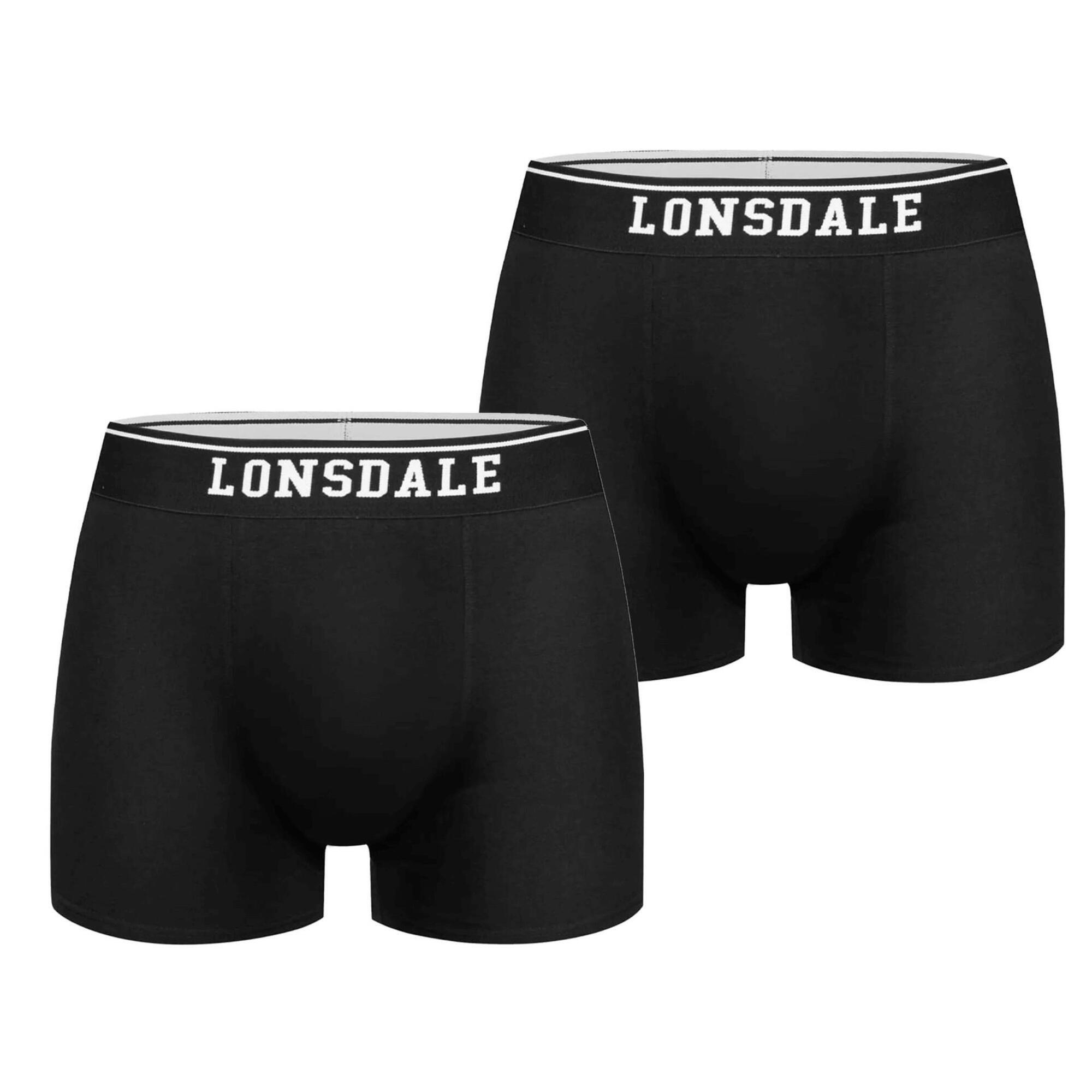 Męskie bokserki Lonsdale Oxfordshire 2-pack - bawełna