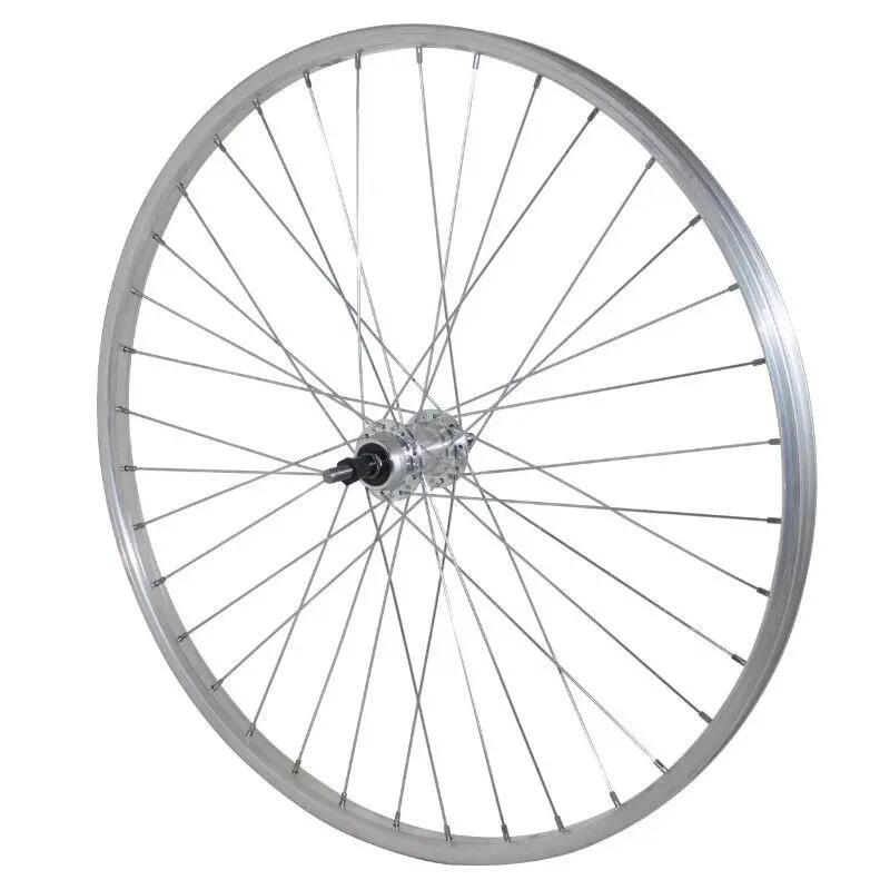 Koło tylne do roweru górskiego piasta aluminiowa pełna oś Velox 7-6V.