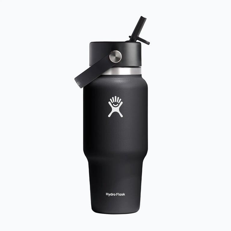 HYDRO FLASK Butelka 24 Oz Wide Flex Straw Travel Bottle 710 ml Black