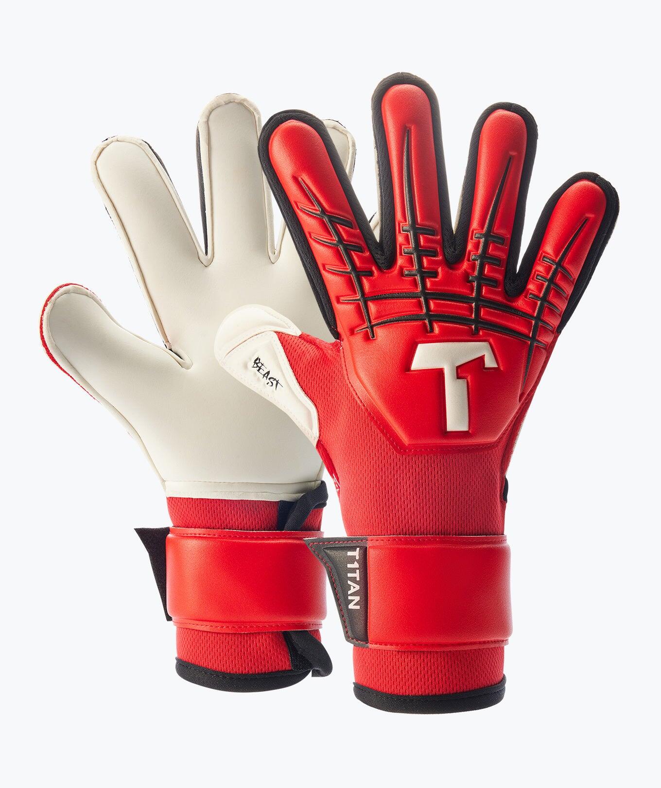 Juniorskie rękawice bramkarskie Red Beast Junior 3.0