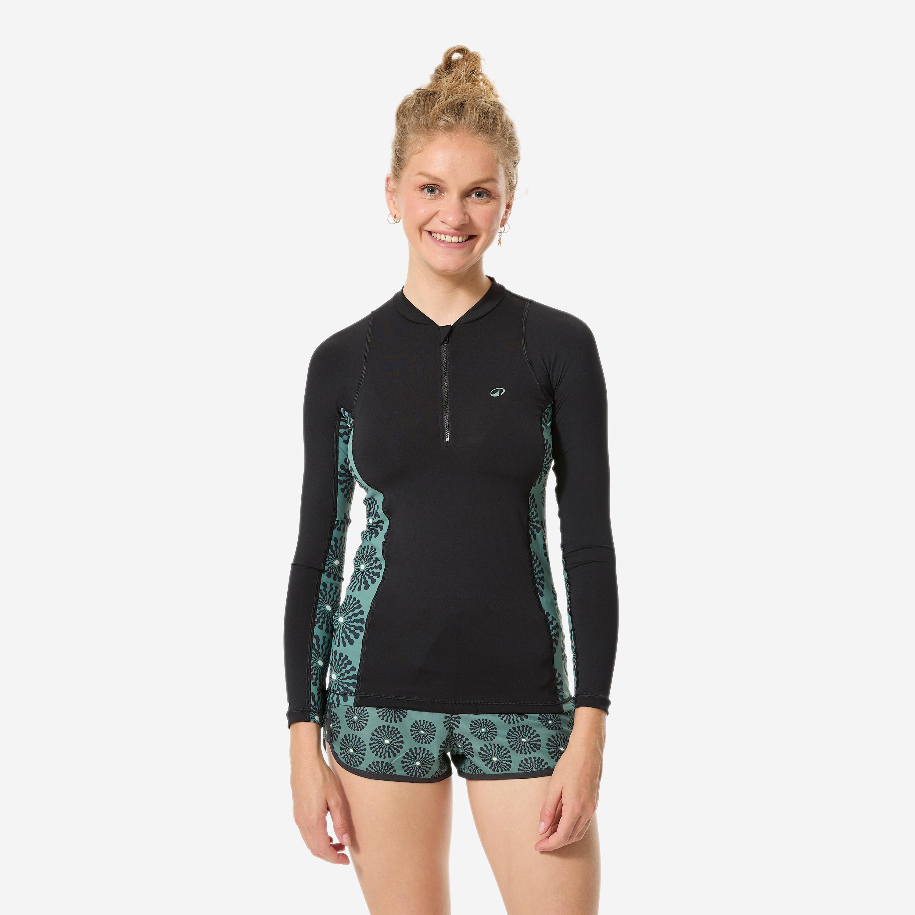 Top UV surfingowy damski Decathlon Sunny długi rękaw