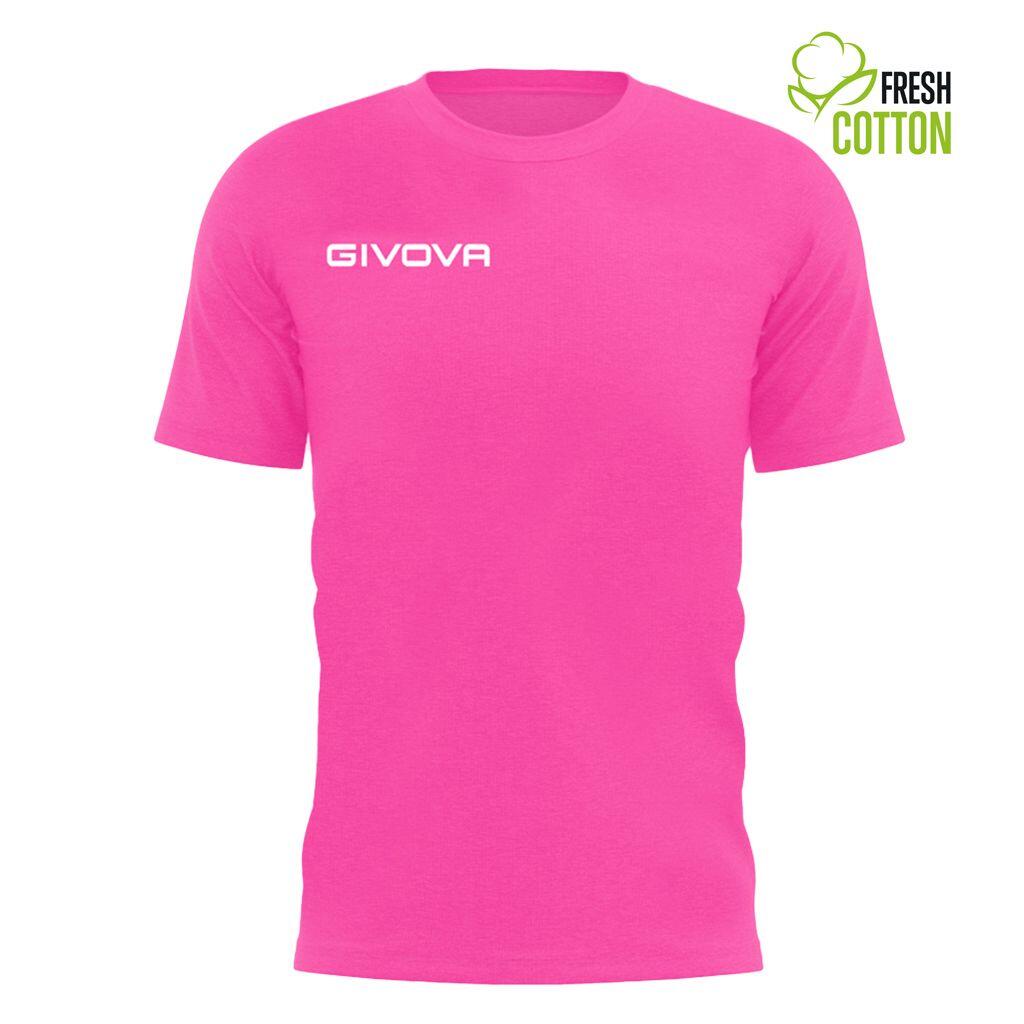 Bawełniana koszulka Givova Fresh Fuxia Fluo Różowa