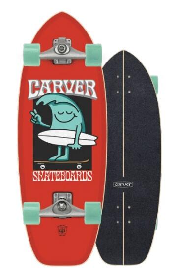 Kompletny Surfskate - C5 Raw 28 Wavy Davy - Carver