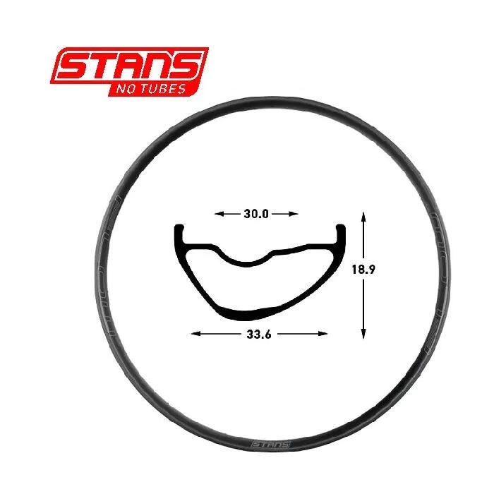 STANS NOTUBES Obręcz Flow MK4 29 32H Czarny/Szary