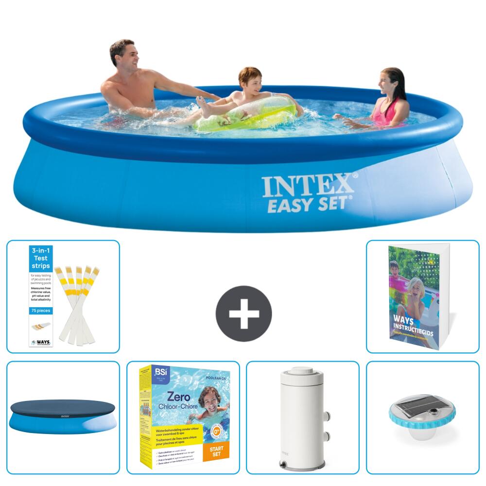 INTEX Basen Easy Set Okrągły - 366x76 cm - 7-częściowy S32