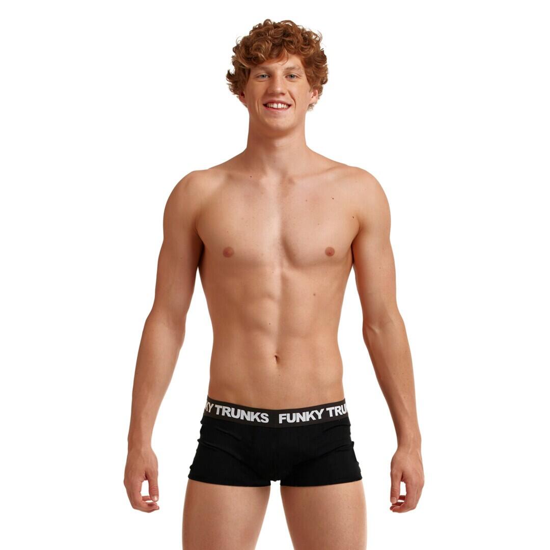 Bielizna męska bokserki spodenki bawełniane Funky Trunks Black Attack