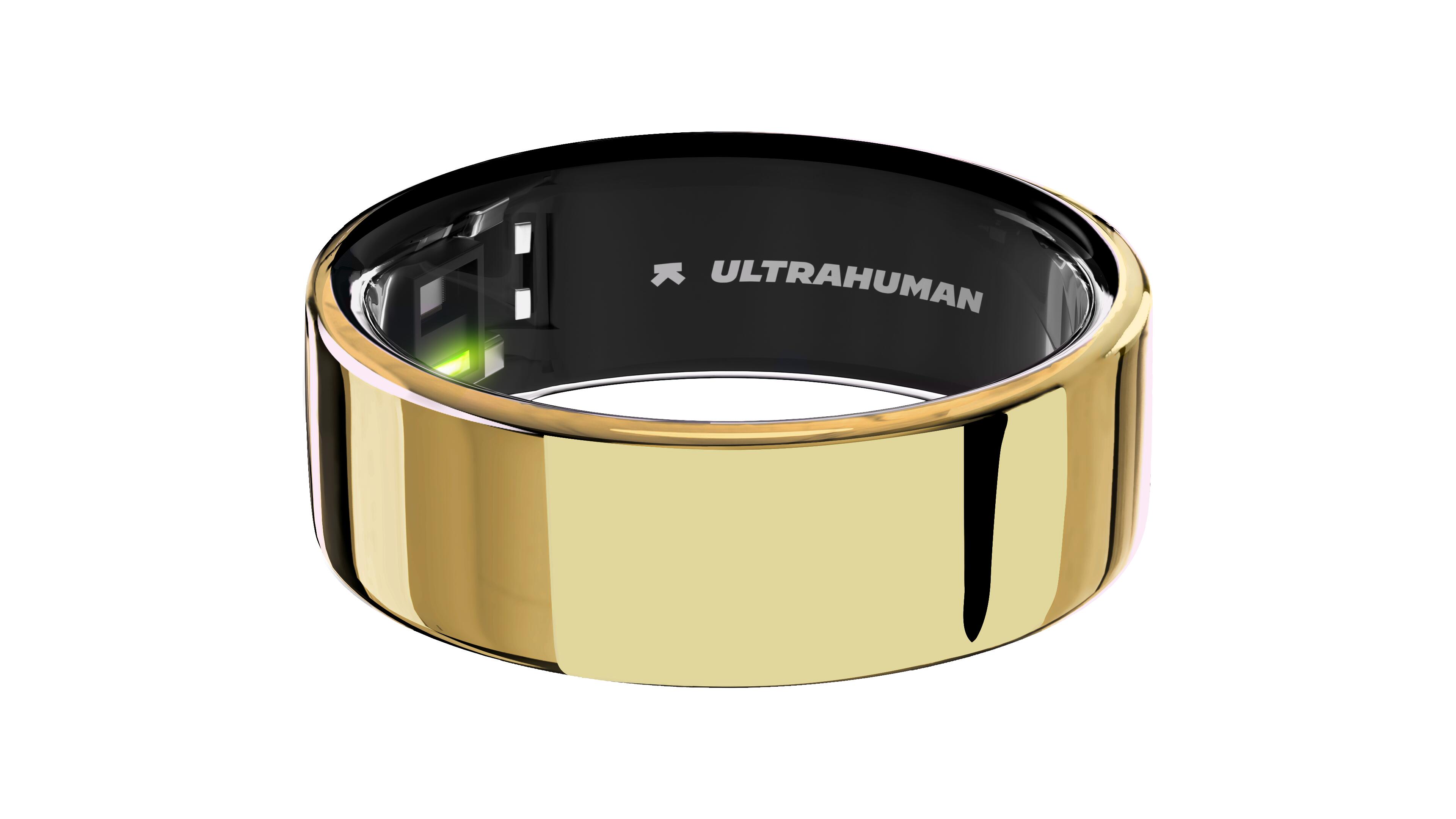 Smart ring Ultrahuman Ring Air inteligentny pierścień złoty Gold - rozmiar 8