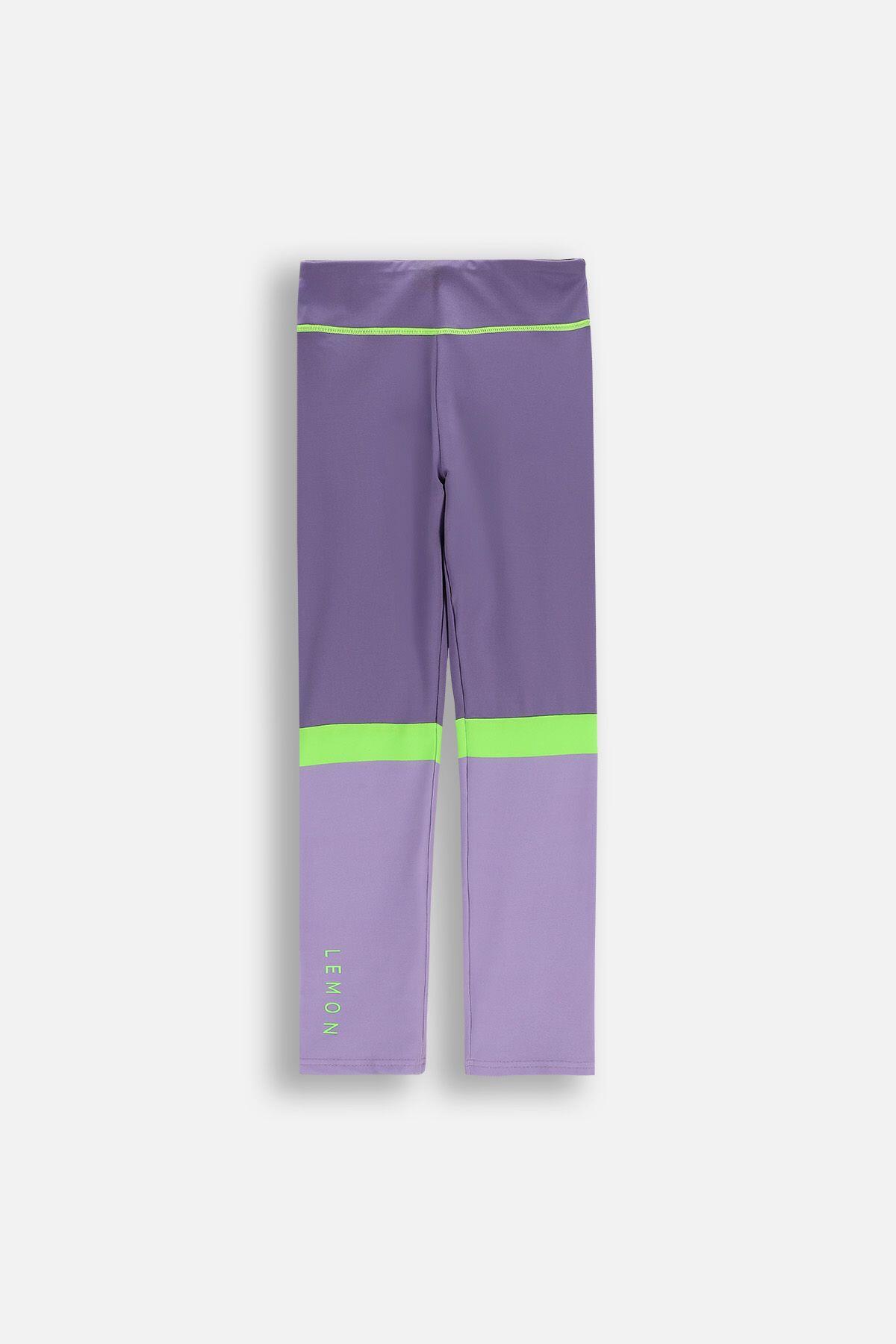 Legginsy do gimnastyki dla dzieci WL6 fioletowe