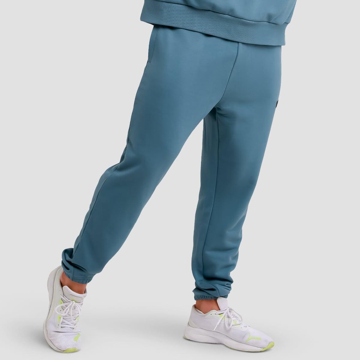 Spodnie męskie fitness regular niebieskie Unity