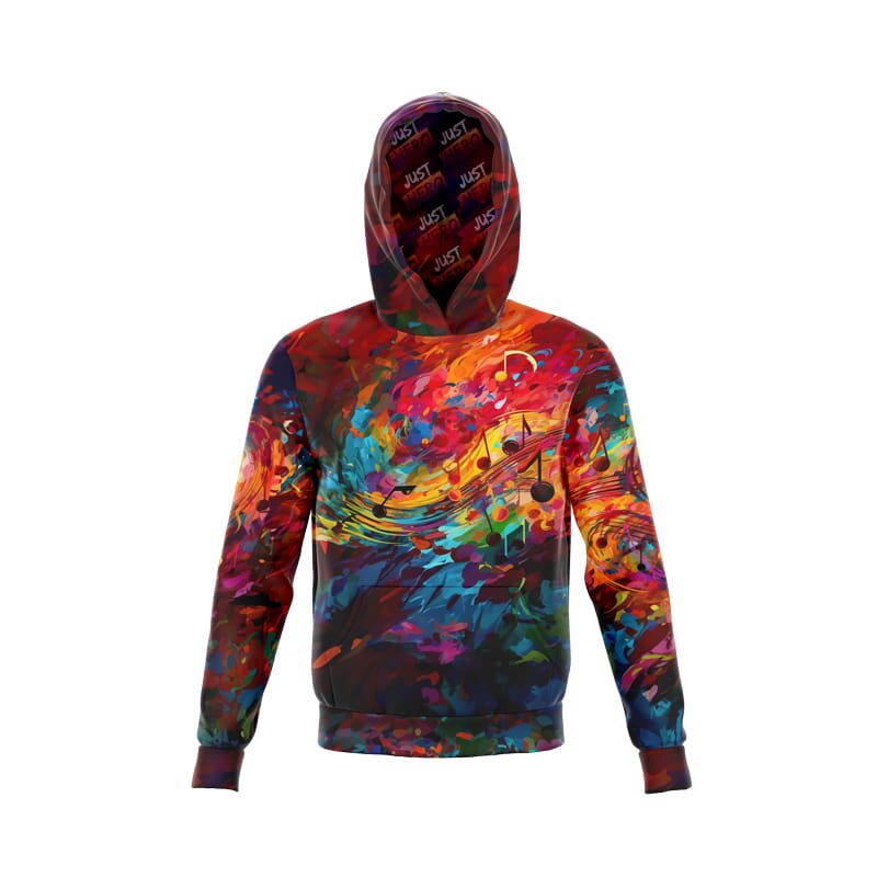 Bluza kangurka sportowa z kapturem unisex wygodna ART MUSIC ABSTRAKT