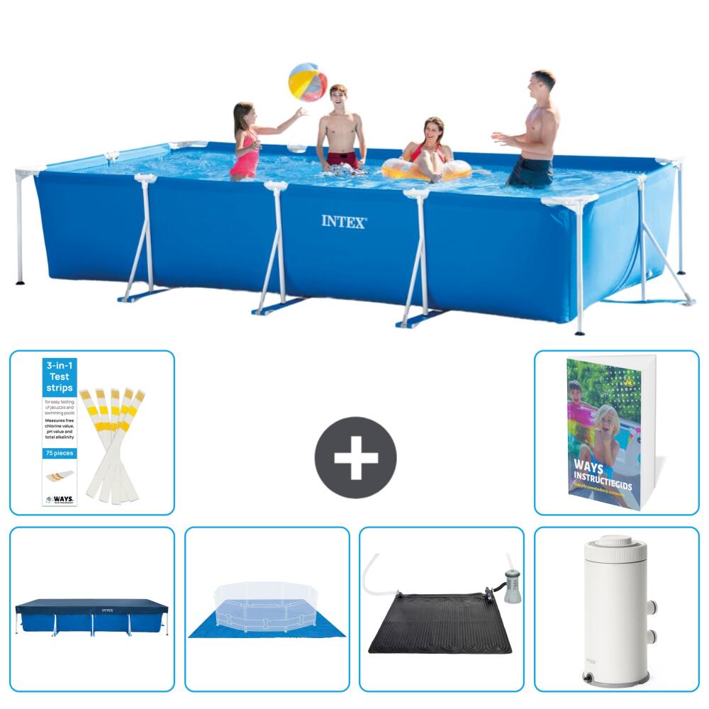INTEX Basen ze stelażem Prostokątny - 450x220x84 cm - 7-częściowy S92