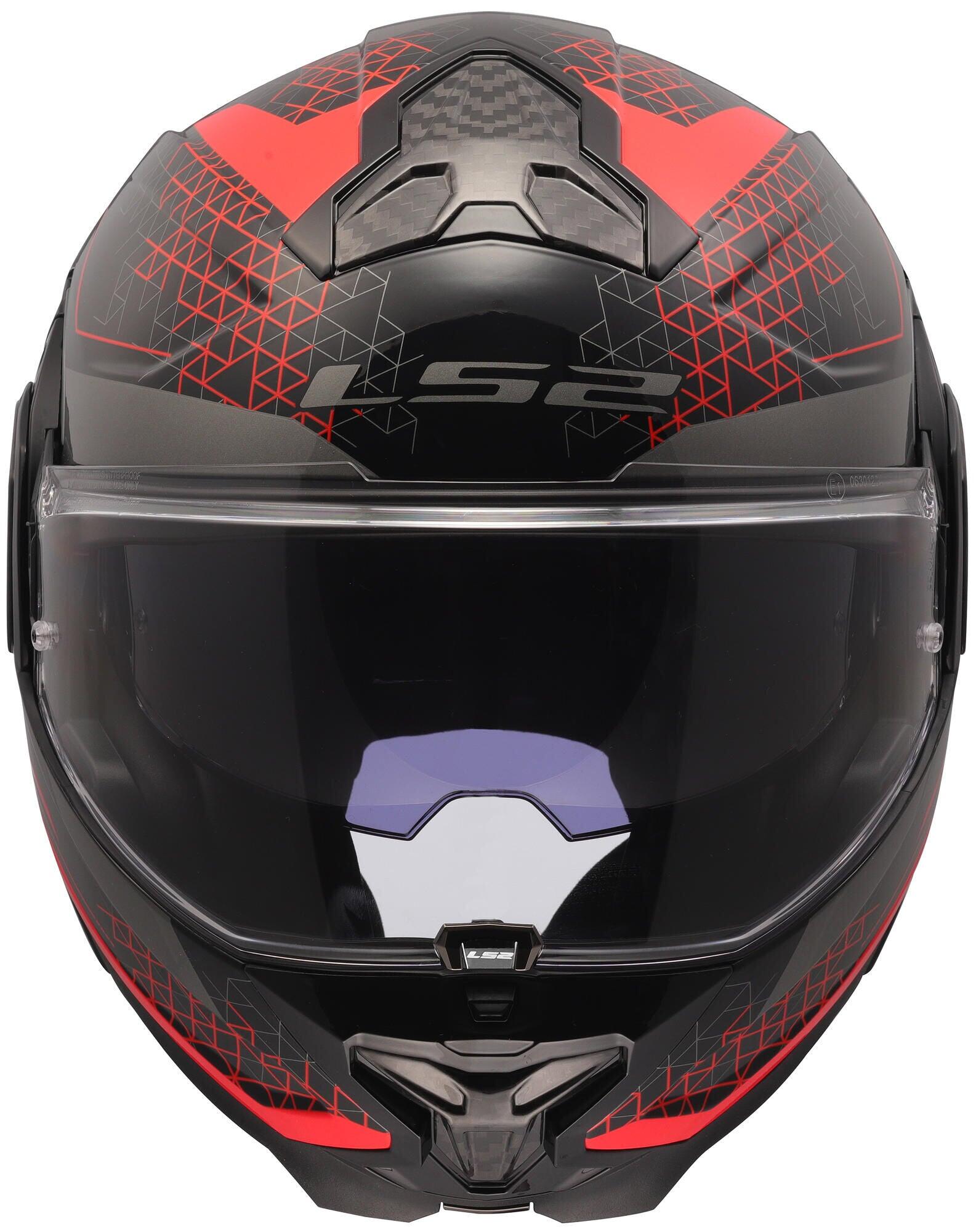 LS2 FF910 Advant II Astral kask otwierany M czarny/czerwony