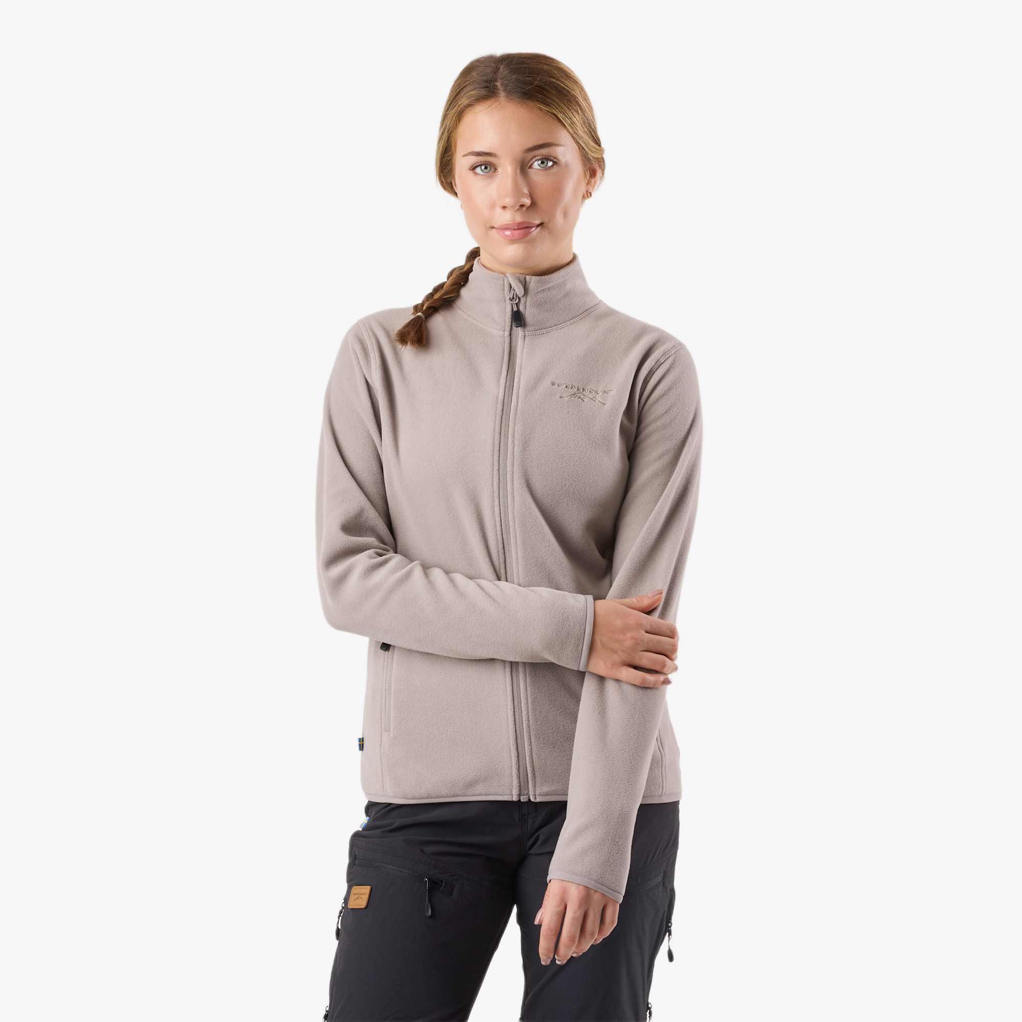 Bluza Polarowa Rozpinana Wędrówki Kobieta Stryn Elastyczny W Cztery Strony