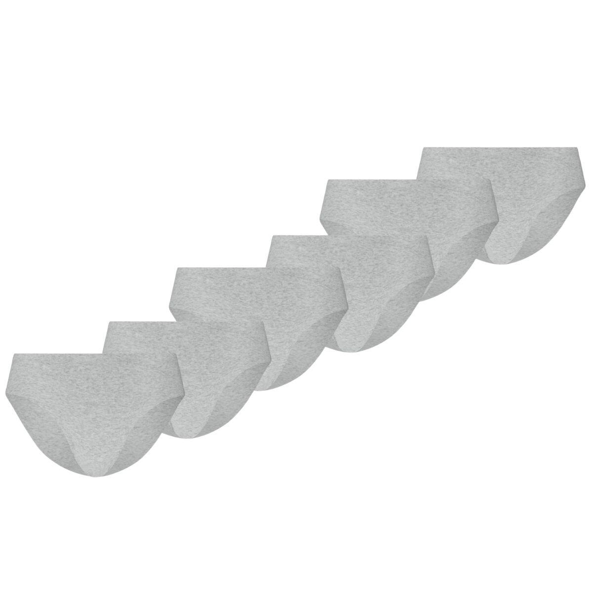 Puma Figi Damskie Invisible Cotton 6-pak Light Grey Melange