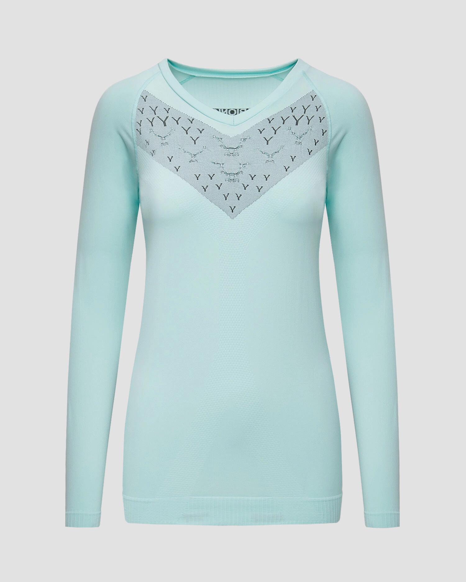 Koszulka biegowa damski termoaktywna X-Bionic Twyce Run Shirt LS Blue