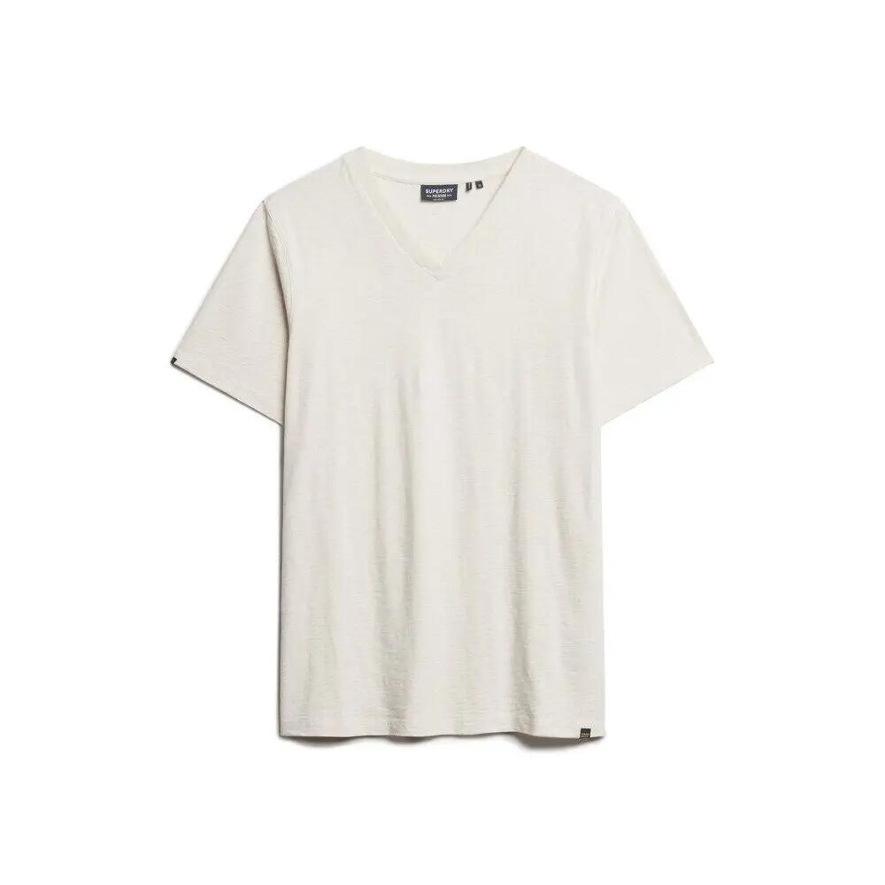 T-shirt melanżowy z dekoltem w serek Superdry
