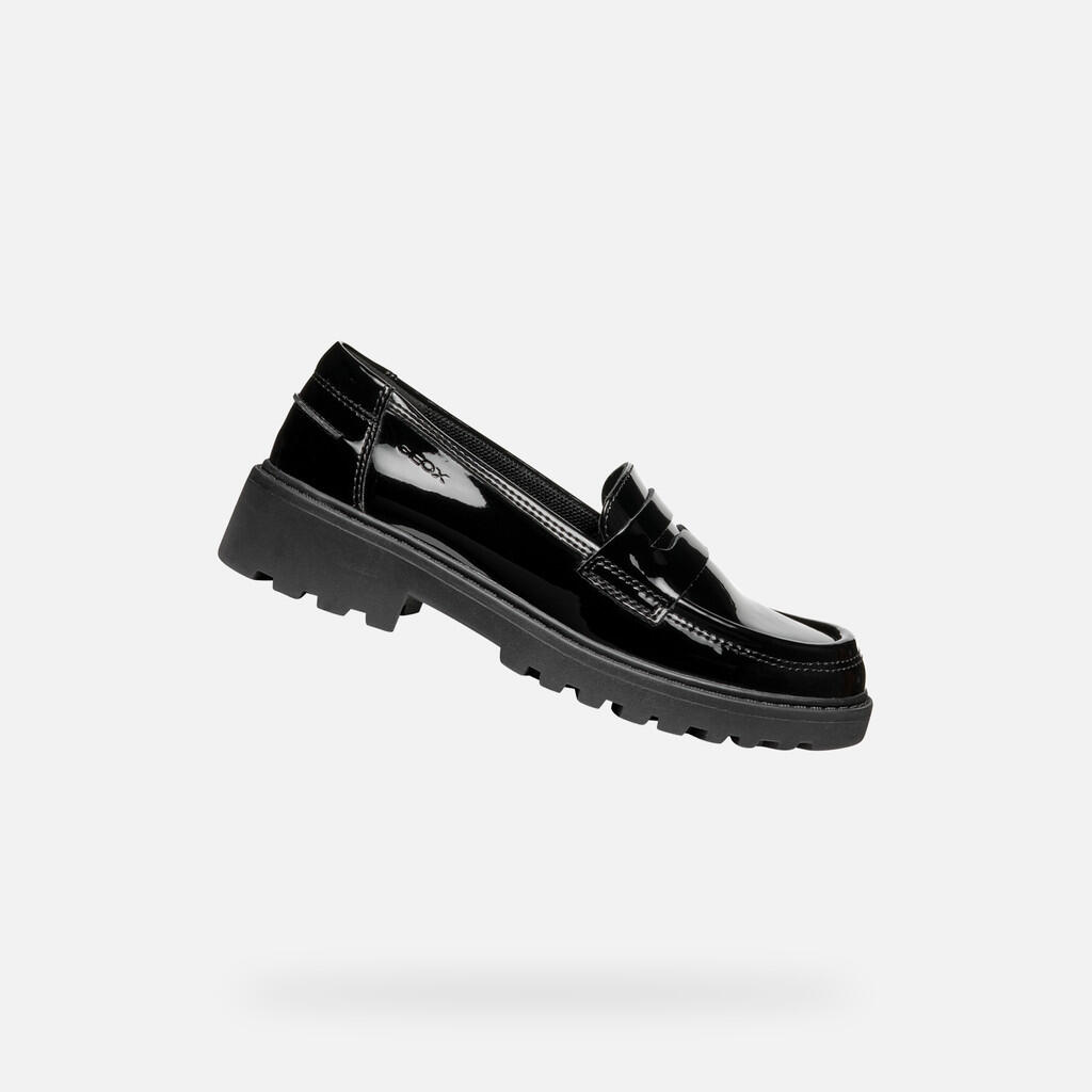 Damskie mokasyny Geox Casey Synt Pat
