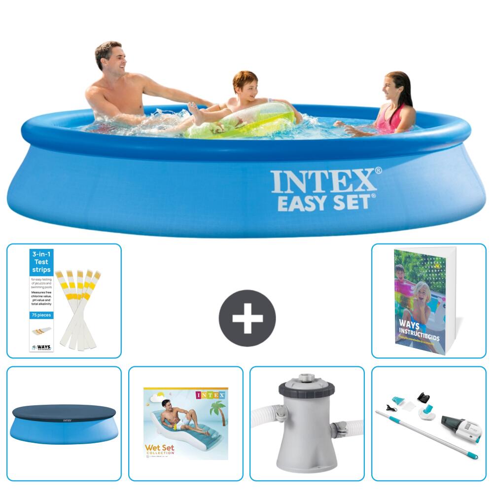 INTEX Basen Easy Set Okrągły - 305x61 cm - 7-częściowy S62