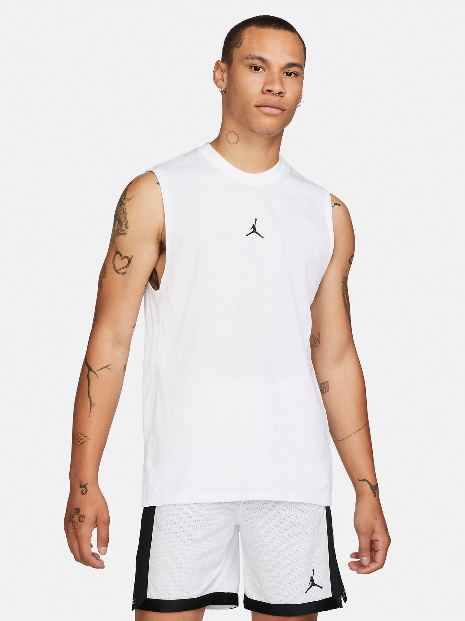 Koszulka męska nike air jordan dri-fit sport sleevelees top white