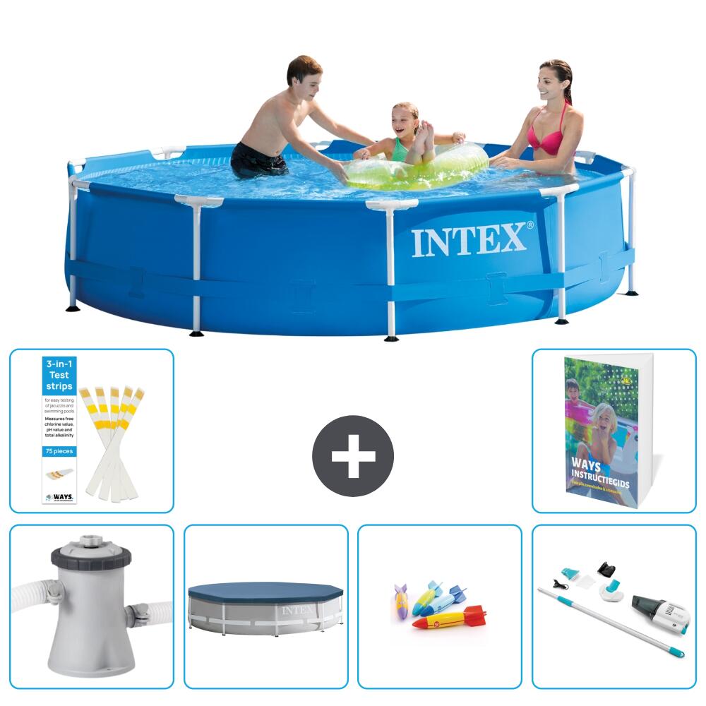 INTEX Basen ze stelażem Okrągły - 305x76 cm - 7-częściowy S269