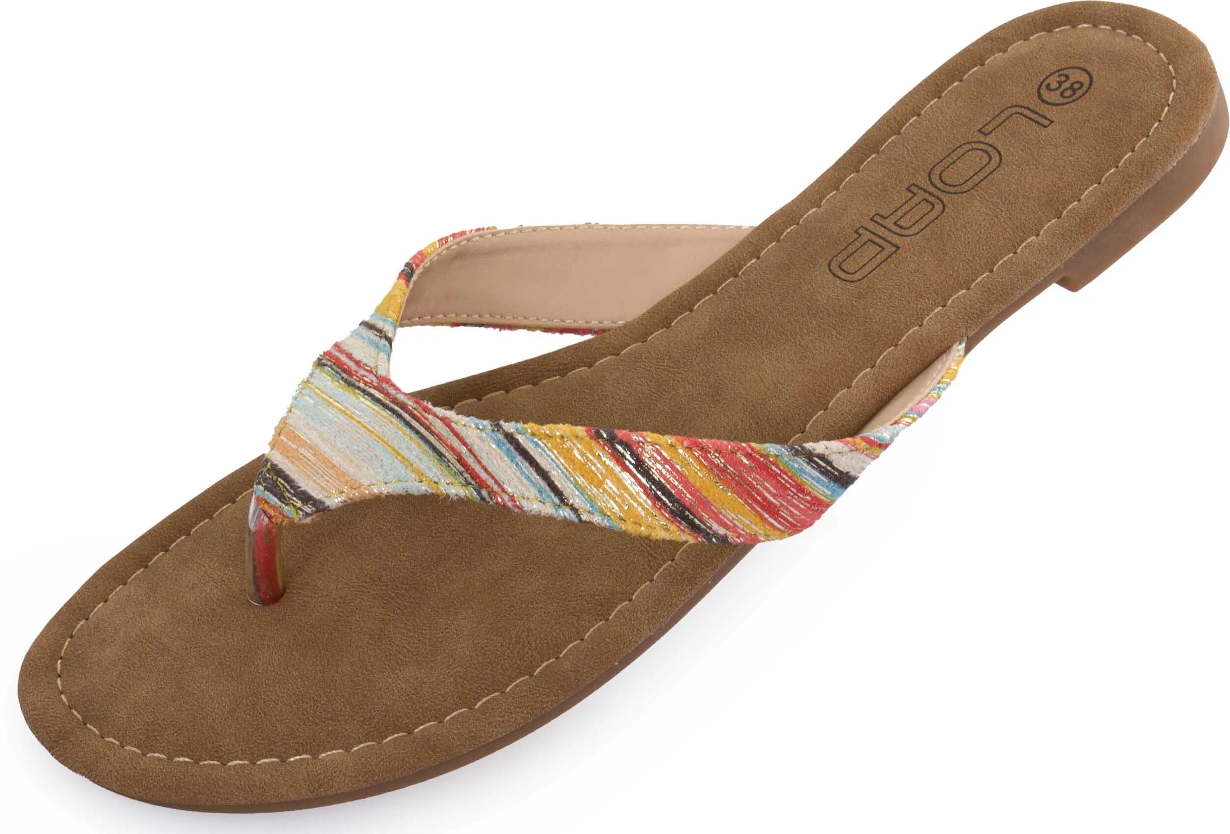 Damskie klapki Loap Herba Brown