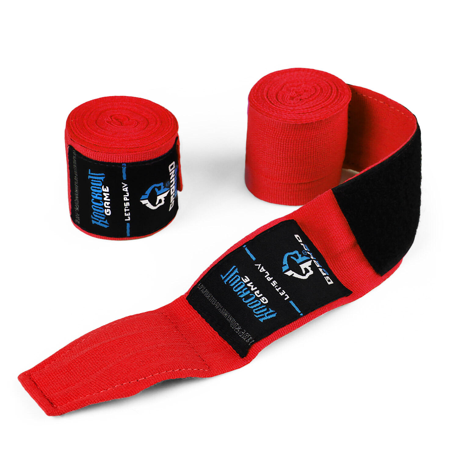 Bandaże bokserskie Ground Game Classic Czerwone 4m