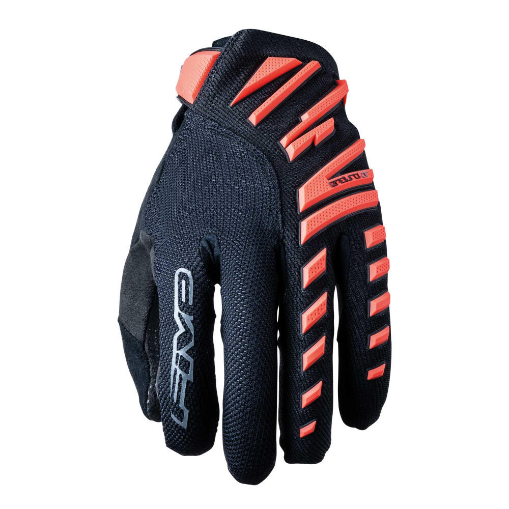 Rękawice ENDURO AIR - FLUO RED/BLACK (fluorescencyjny czerwony/czarny) - M/9