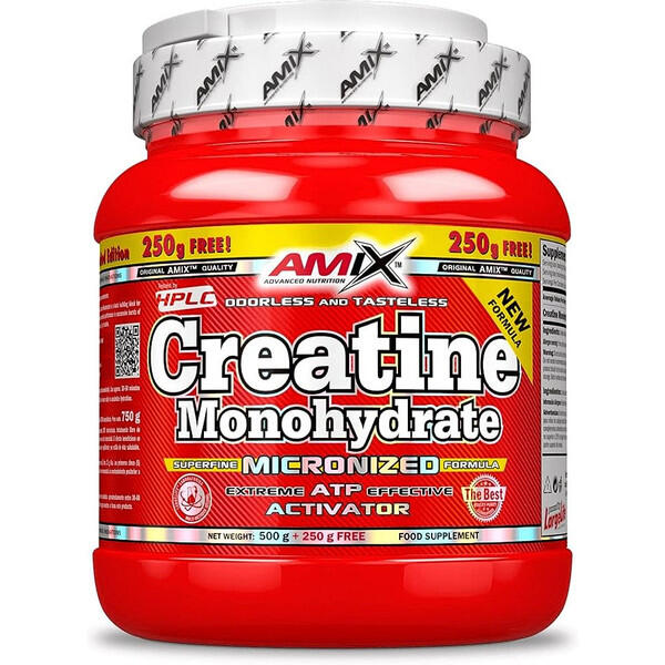 Mikronizowany monohydrat kreatyny - 500 g z 250 g gratis Amix Nutrition