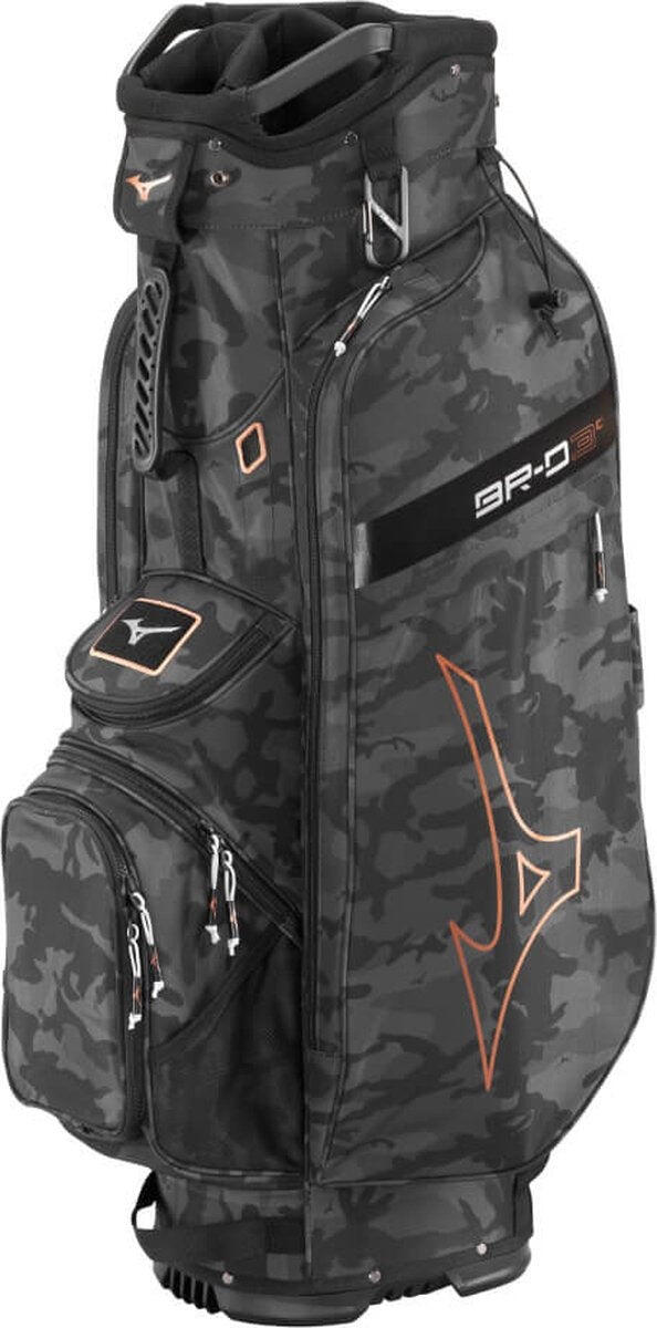 Mizuno BR D3 Torba golfowa Torba na wózek Czarny kamuflaż