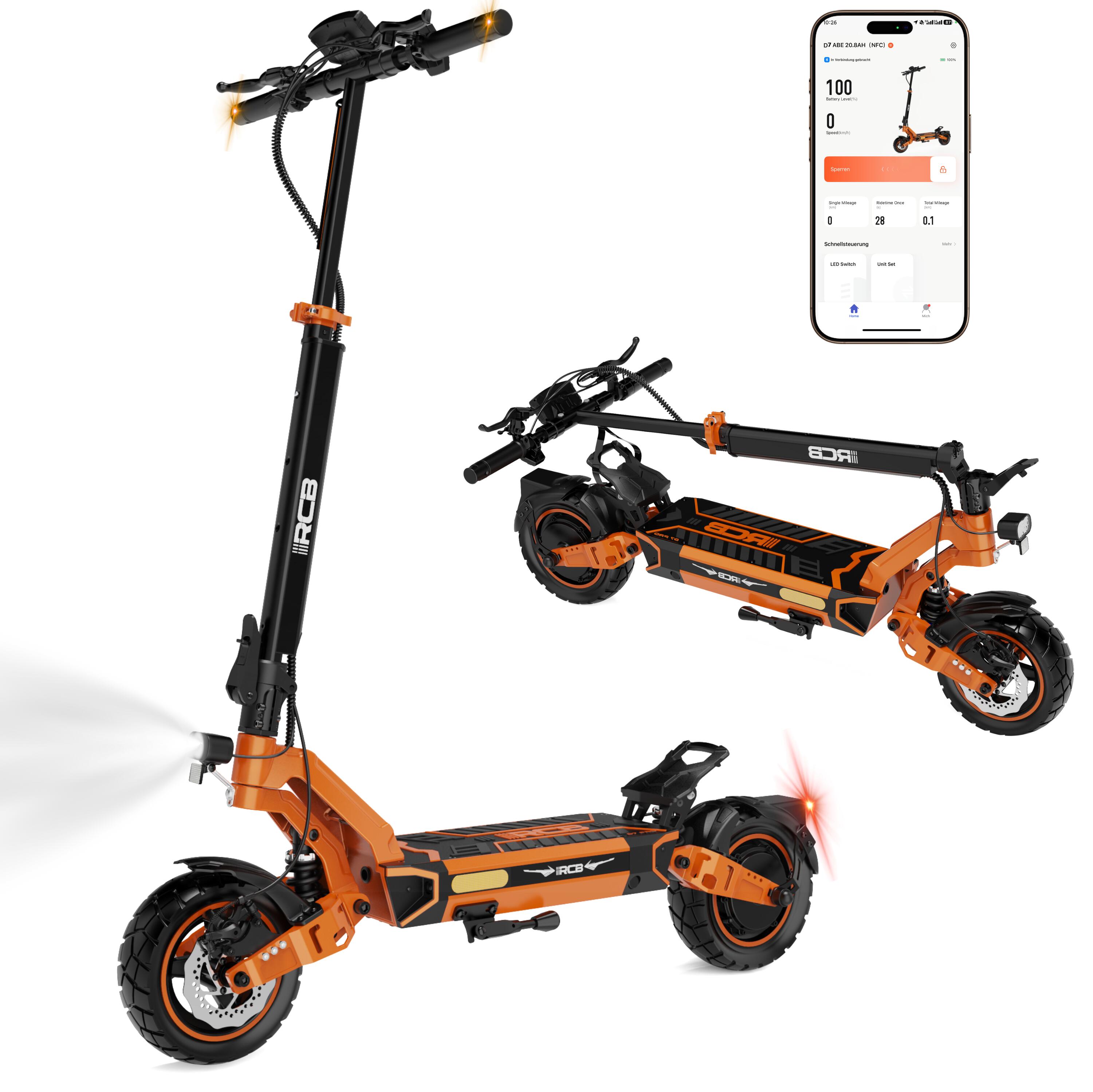 Hulajnoga elektryczna dla dorosłych RCB-D7 ULTRA 20.8Ah NFC kierun. 100km​