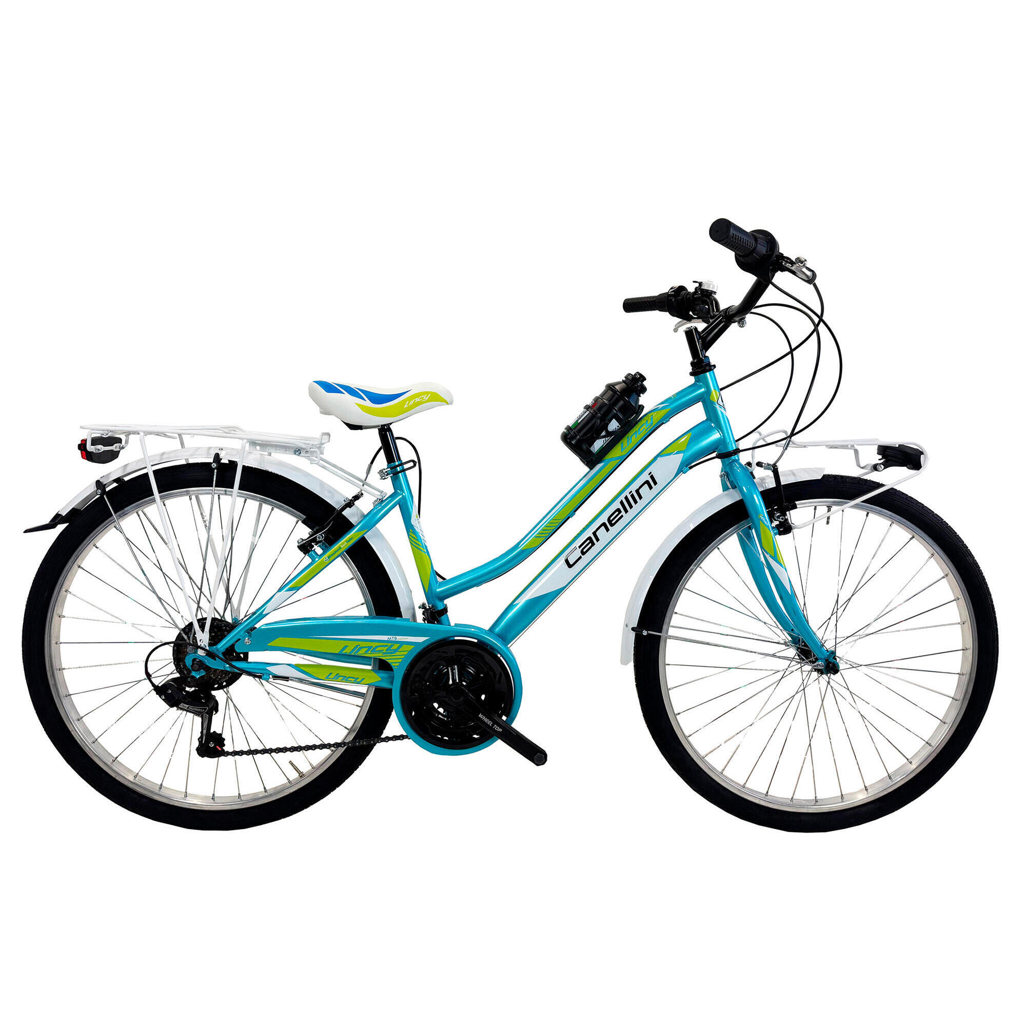 Rower Dziecięcy MTB Canellini LINCY 26 - Błękitny/Zielony
