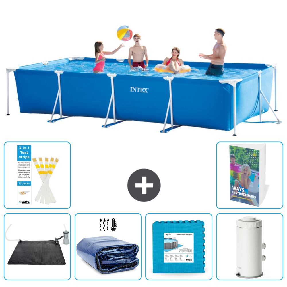 INTEX Basen ze stelażem Prostokątny - 450x220x84 cm - 7-częściowy S166