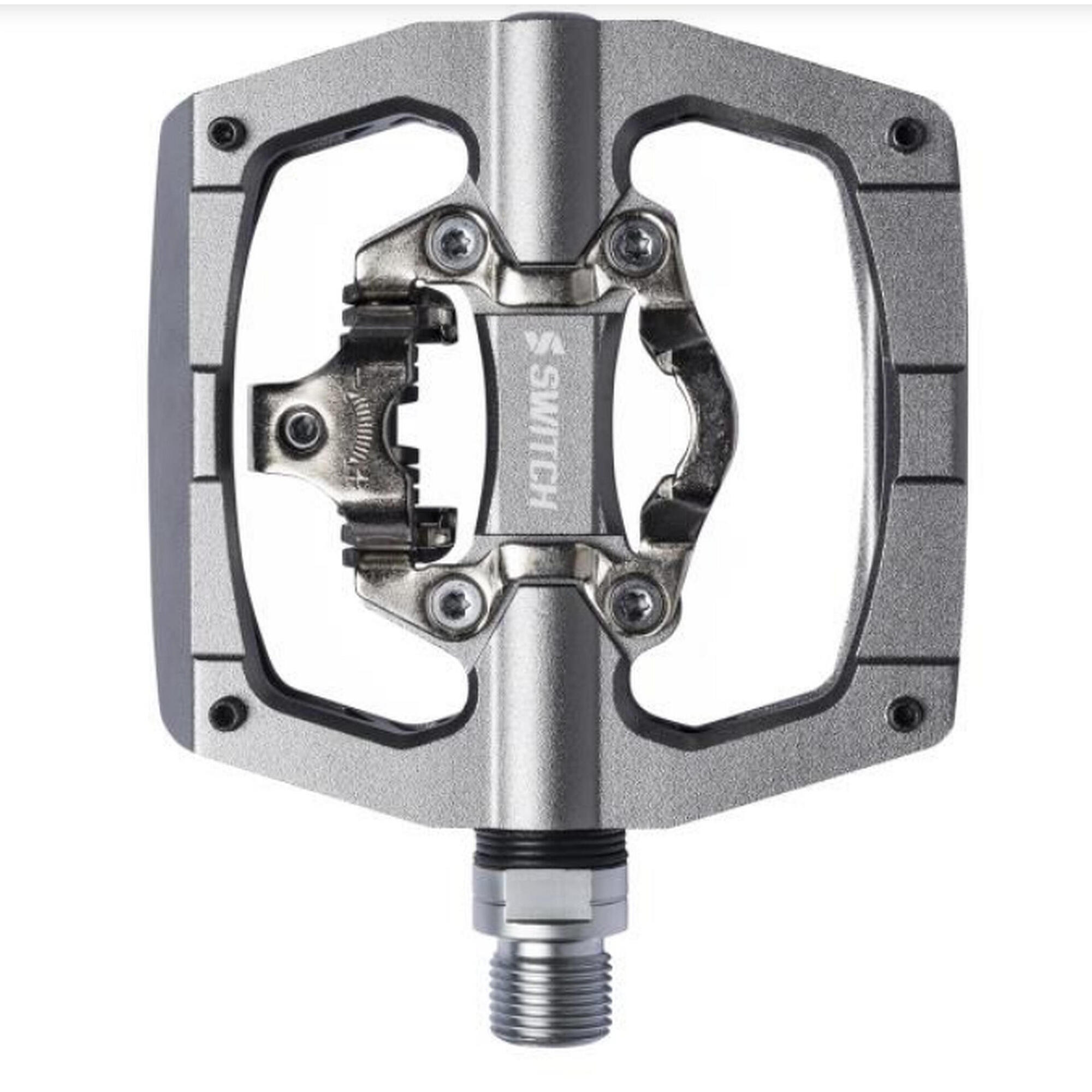Pedał rowerowy MTB SWITCH NO FOOT srebrny