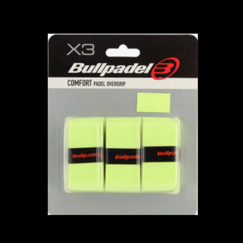 Bullpadel Pack 3 Overgrips Comfort Fluorescencyjna Żółć