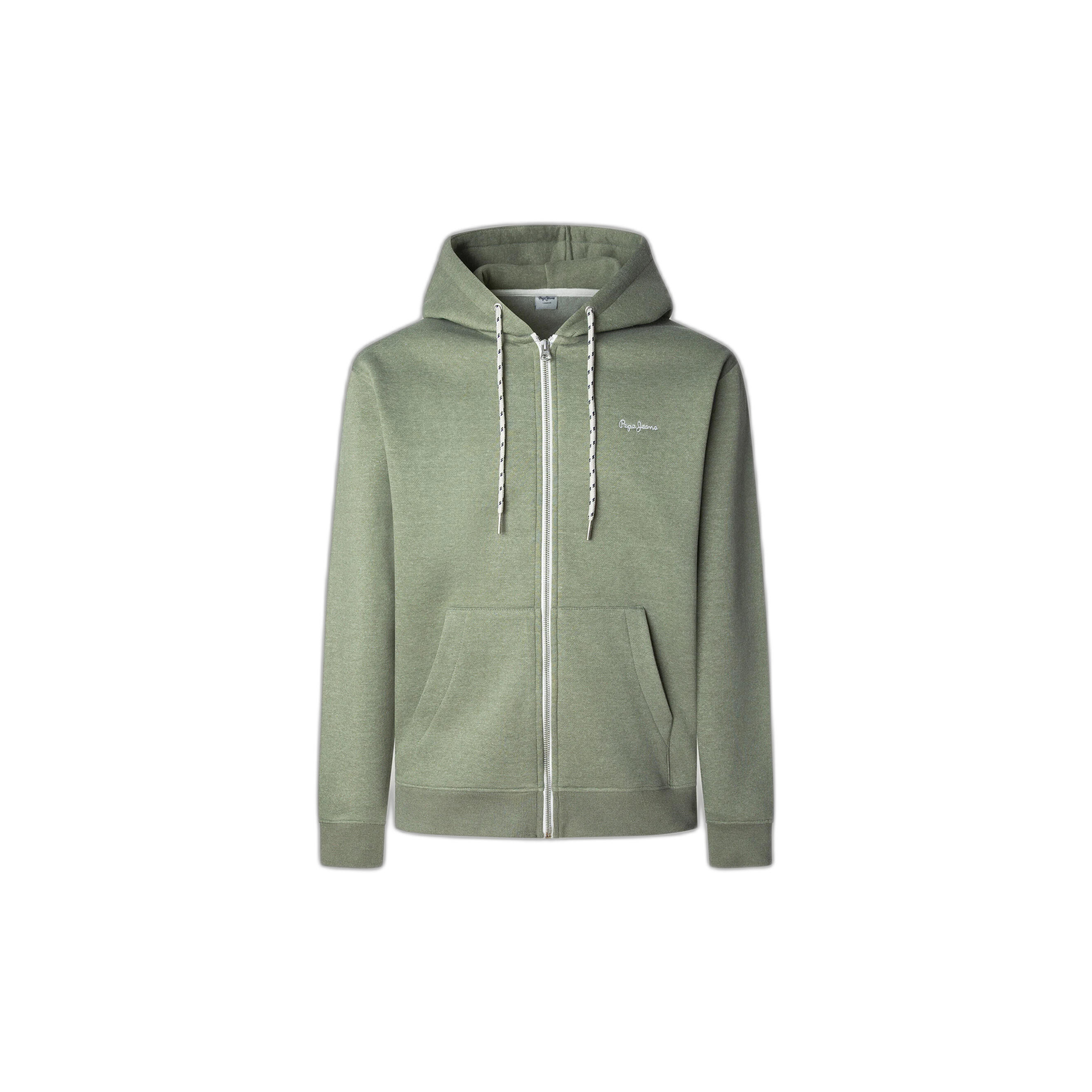 Bluza z kapturem Pepe Jeans Macbeth melange Zip
