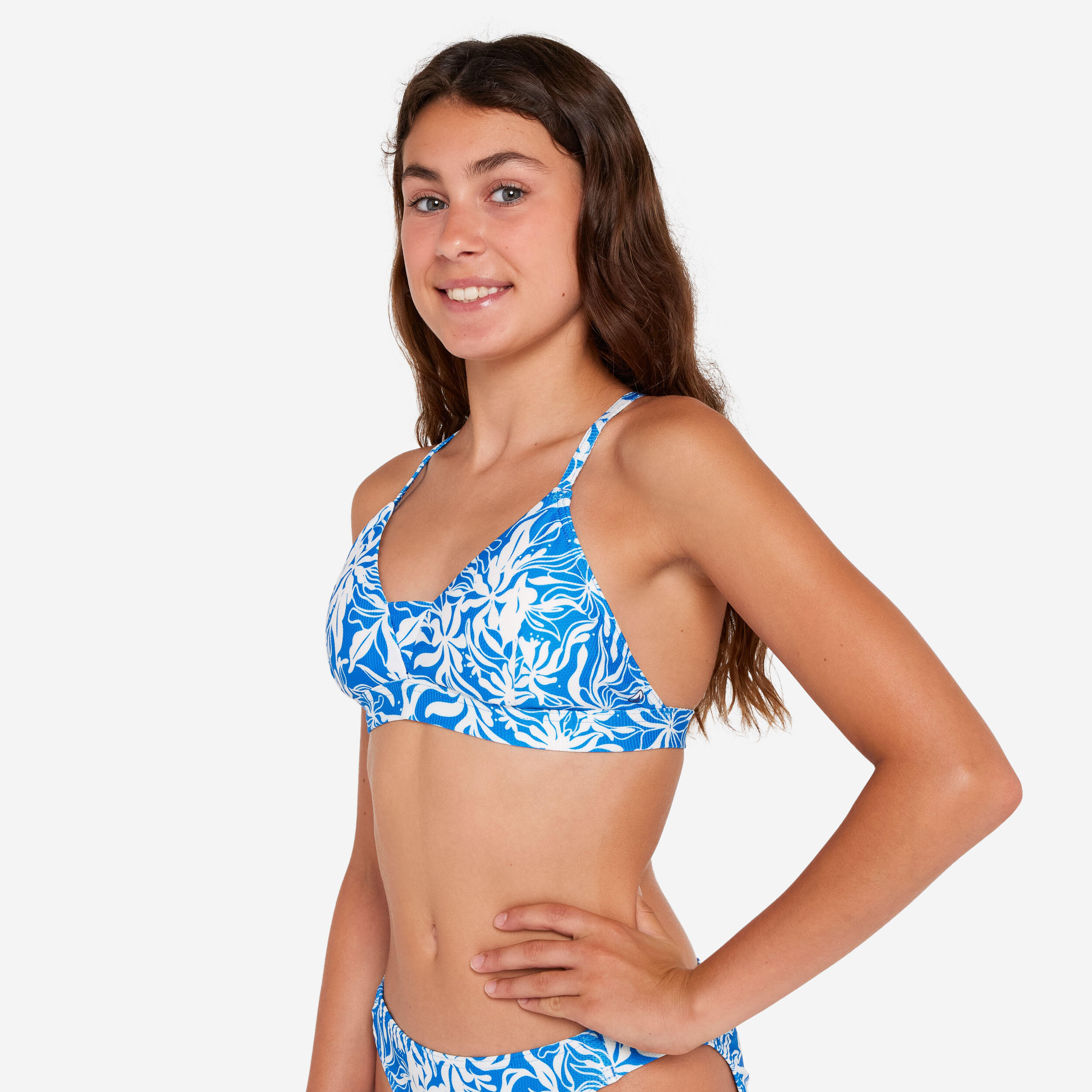 Góra kostiumu kąpielowego surfingowego dla dzieci Decathlon Lizy Cobe