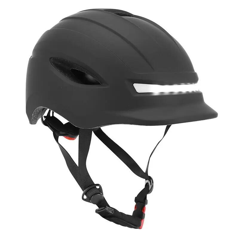 Kask rowerowy z kierunkowskazem + regulacja na kierownicy pokrętłem P2R Urbain/C