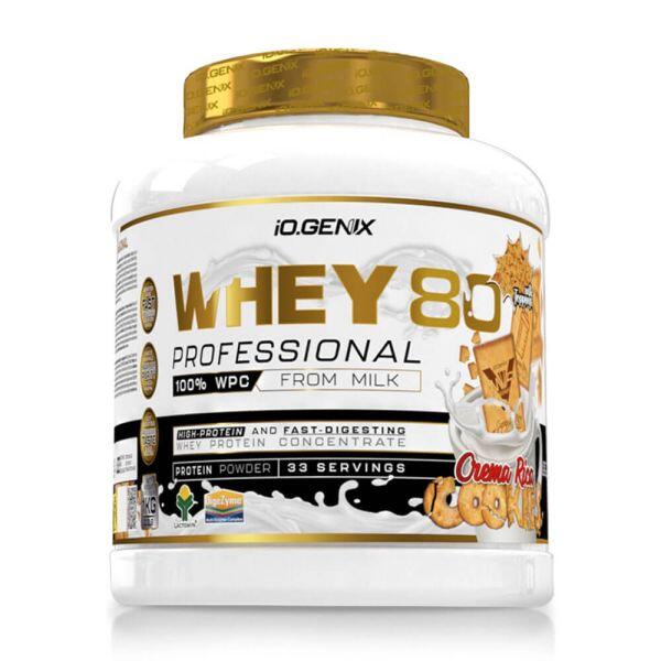 Whey 80 Professional - 1 kg bogatych kremowych ciasteczek IO.Genix