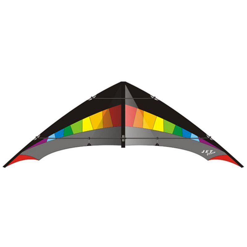 Latawiec akrobacyjny Elliot Jet Stream Reloaded Rainbow - Black 1010516 Tęcza