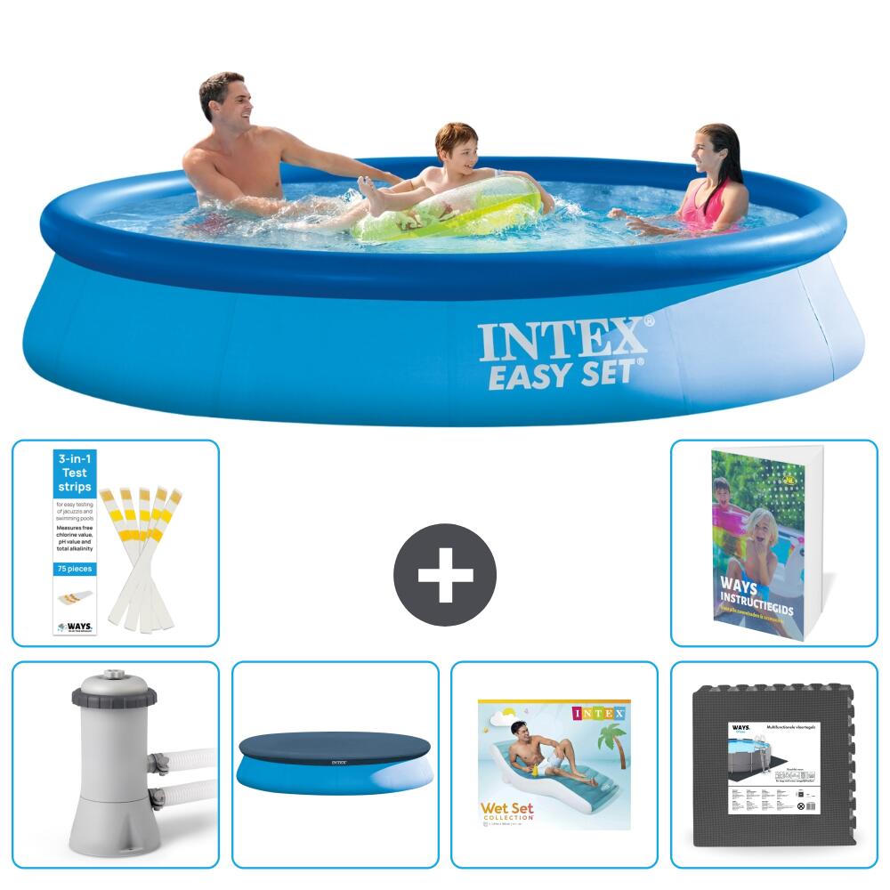 INTEX Basen Easy Set Okrągły - 366x76 cm - 7-częściowy S223