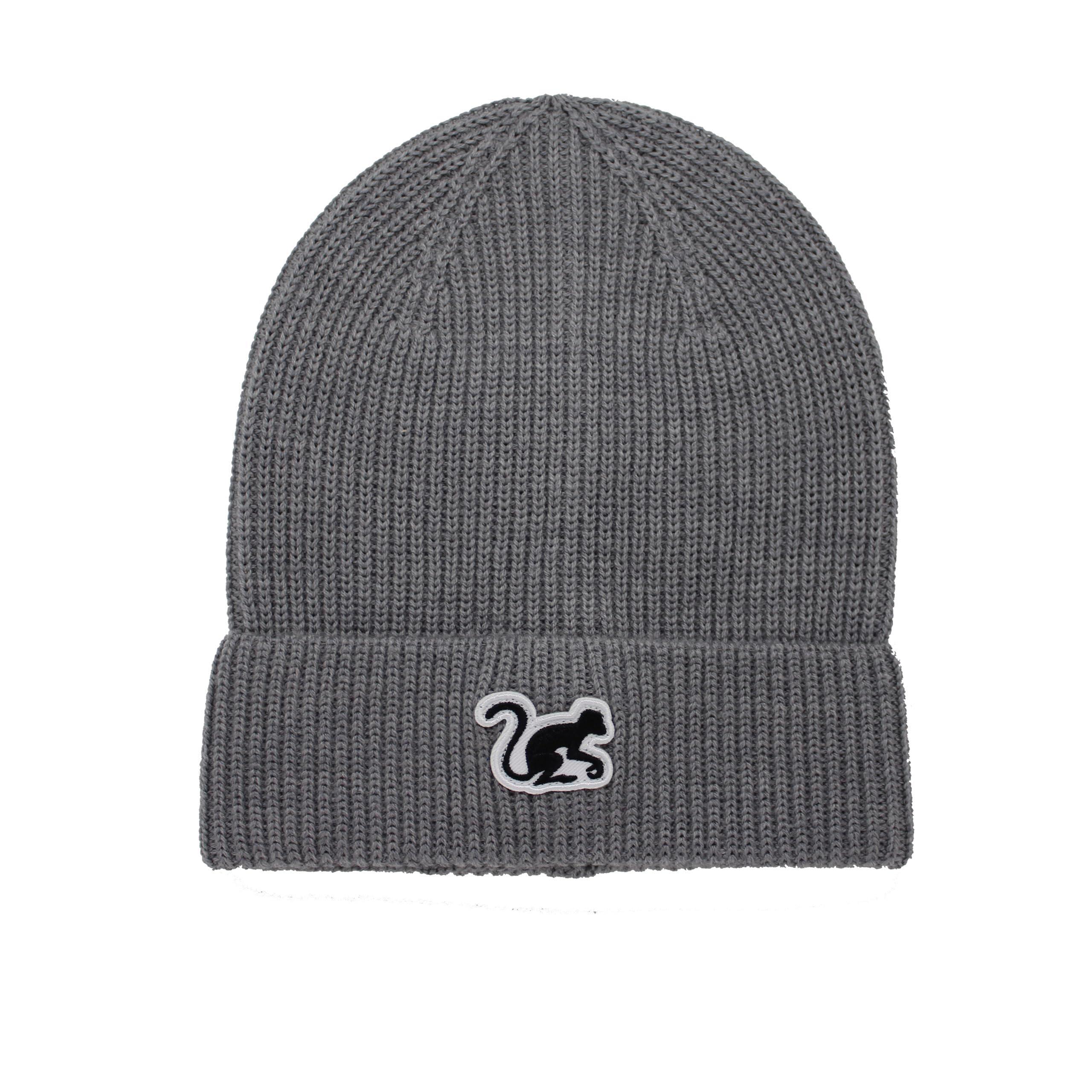 Czapka dzianinowa Beanie – wełna merynosów / rozmiar uniwersalny (szary)