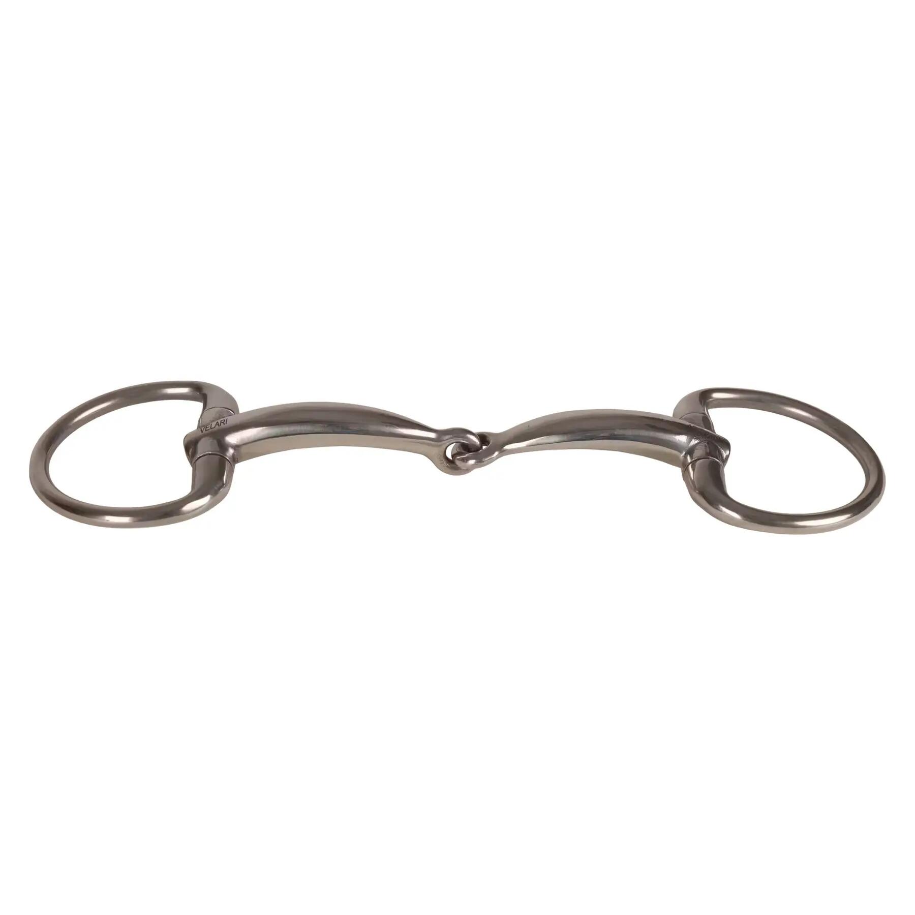 Prosta brzeka morska oliwna ze stali nierdzewnej dla konia Velari 16mm 13,5cm