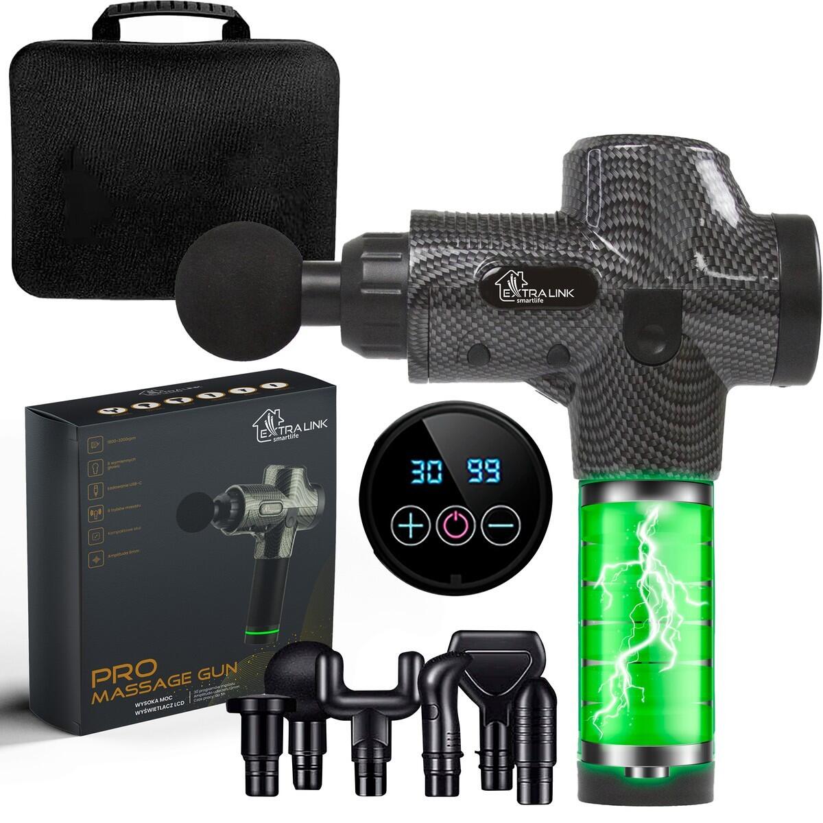 Masażer wibracyjny Extralink Massage Gun Pro