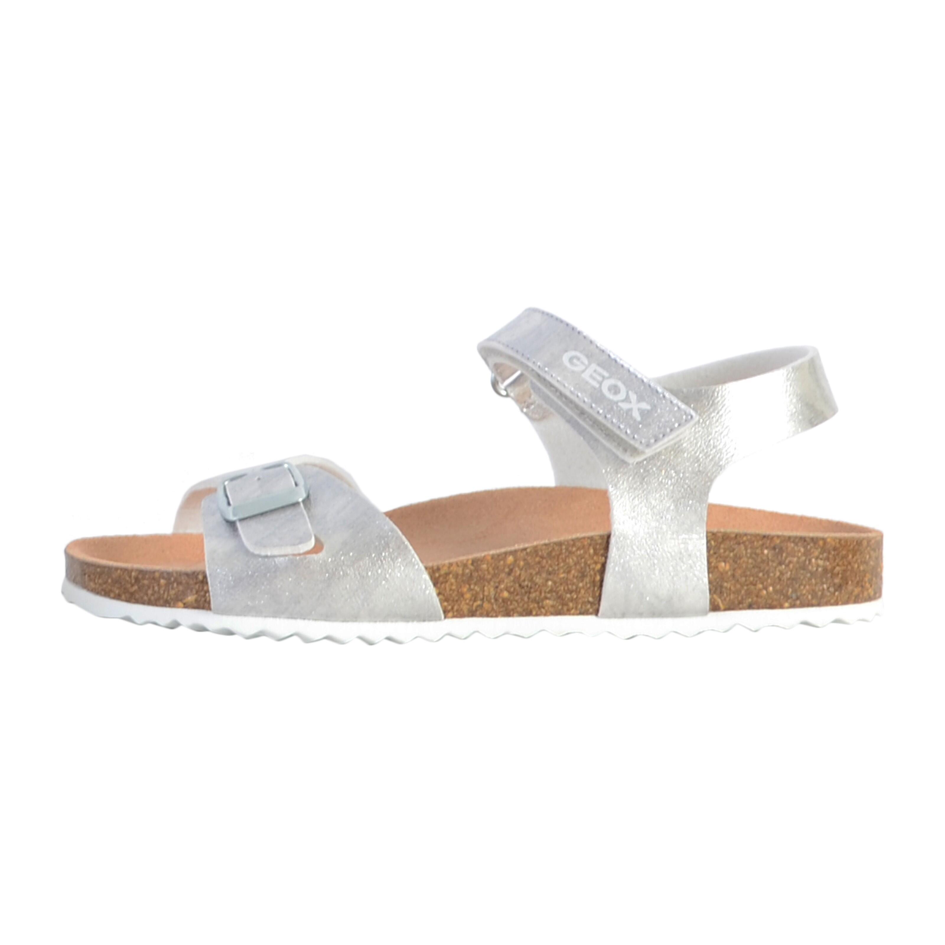 Sandały Geox Model J Adriel Girl C Kolor Srebrny
