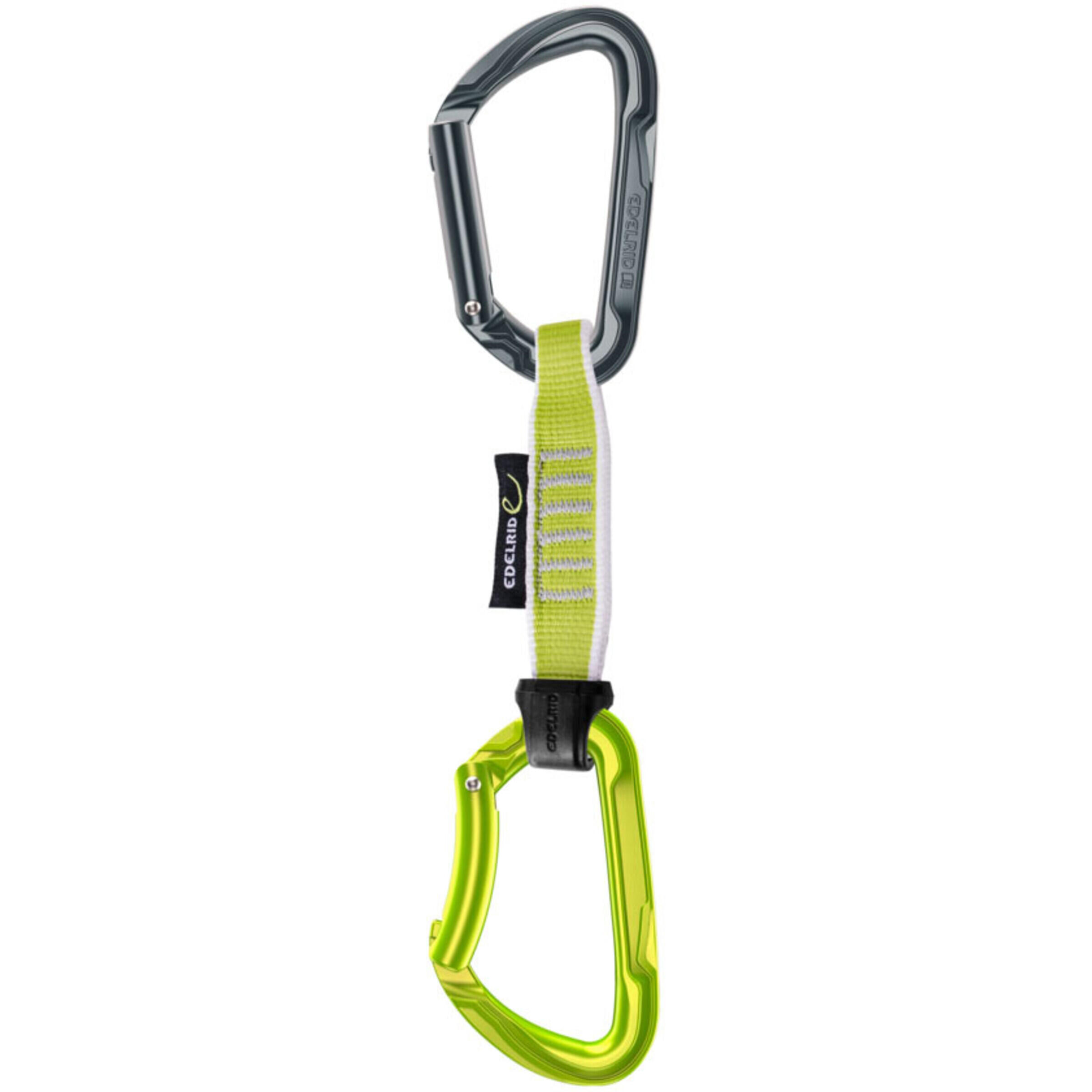 Ekspres wspinaczkowy Edelrid Pure Pro Set 12cm, zielony/czarny