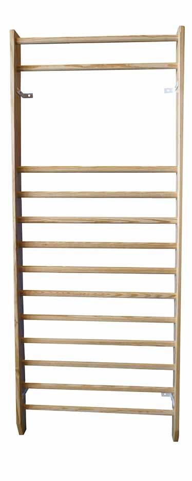 Prosty drążek ścienny One Body 250x100 cm, drewno sosnowe, wielokolorowy