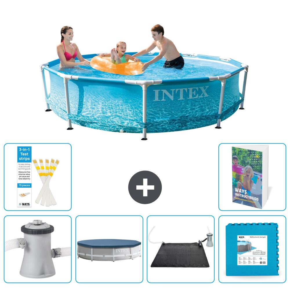 INTEX Basen ze stelażem Okrągły - 305x76 cm - 7-częściowy S273