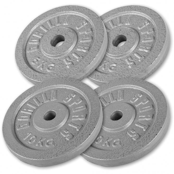 Zestaw 2x 5 kg i 2x 10 kg obciążenia żeliwne 30mm